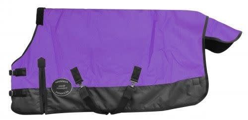 Turnout Blanket - Foal/Mini 36"-40" 1200D, 300G, Color: Purple/Black