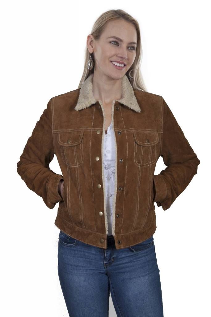 Women's Scully Cinnamon Boar Suede Jacket