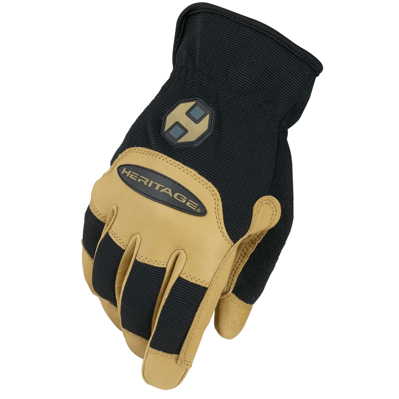 Heritage Stable Work Glove - Black/Tan