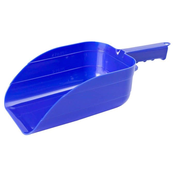 Plastic Feed Scoop, 5PT, Color: Blue