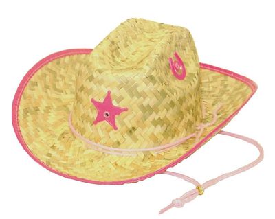 Youth Palm Straw Sherriff Hat - OSFM