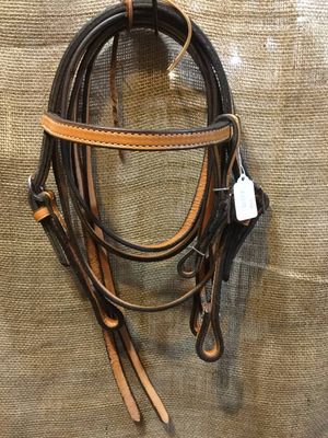 Western Leather Bridle w/Reins, U.S.A. Made - Pony/Mini