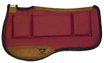 Endurance-Round Contoured Relief Pad - 33"x30"x1", Color: Burgandy