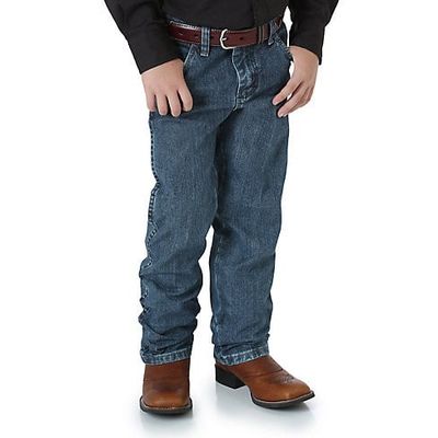 Boy's Wrangler Cowboy Cut Original Fit Jean, "Subtle Worn" Appearance