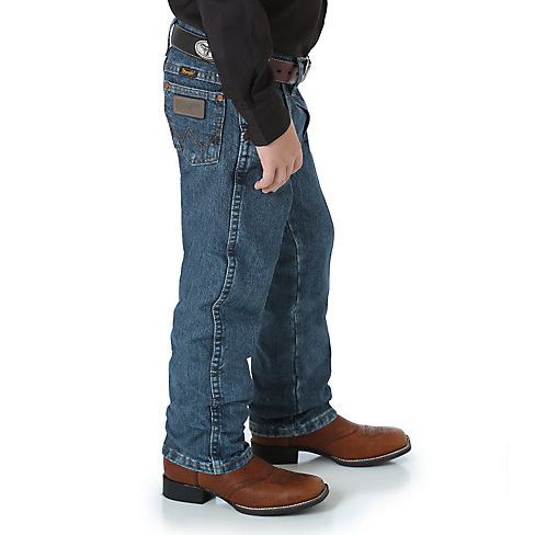 Boy's Wrangler Cowboy Cut Original Fit Jean, "Subtle Worn" Appearance