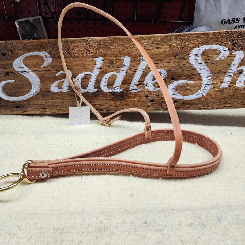 Circle L Leather Tie Down Noseband - Horse Size