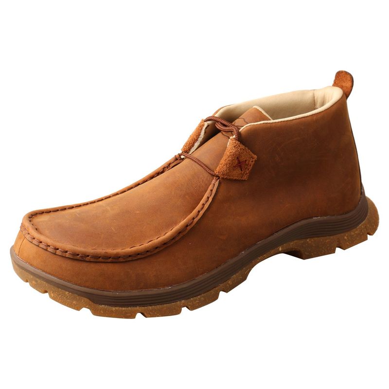 Men's Twisted X Chukka Oblique Toe - Oiled Saddle