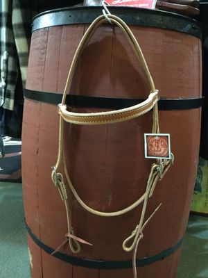 Circle L Plain Headstall with Tie Bit Ends, U.S.A. Made - Horse Size