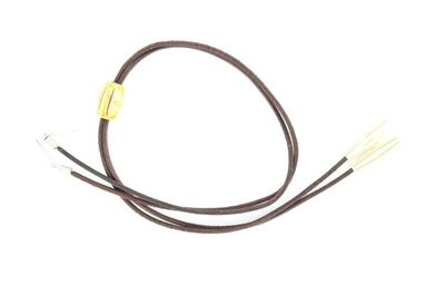 Stampede Strings - Leather with Bone Beads, Color: Brown