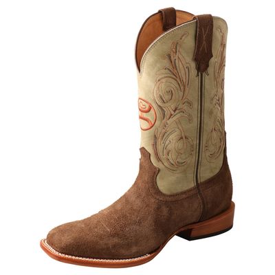 Men's Twisted X Hooey Boot - Chocolate & Key Lime