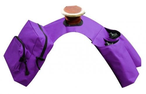 Showman Cordura Horn Bag, Color: Purple