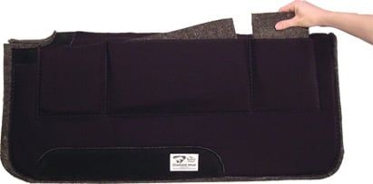 Cutback Pressure Relief Pad - 32"x32"x1/2", Color: Black