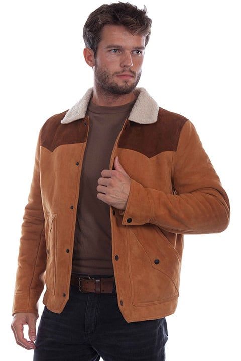 Men's Scully Tan Suede Jacket