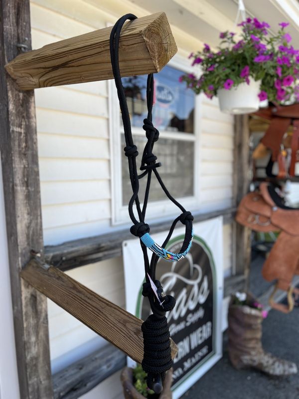 Wild Star Rope Halter with Beaded Nose