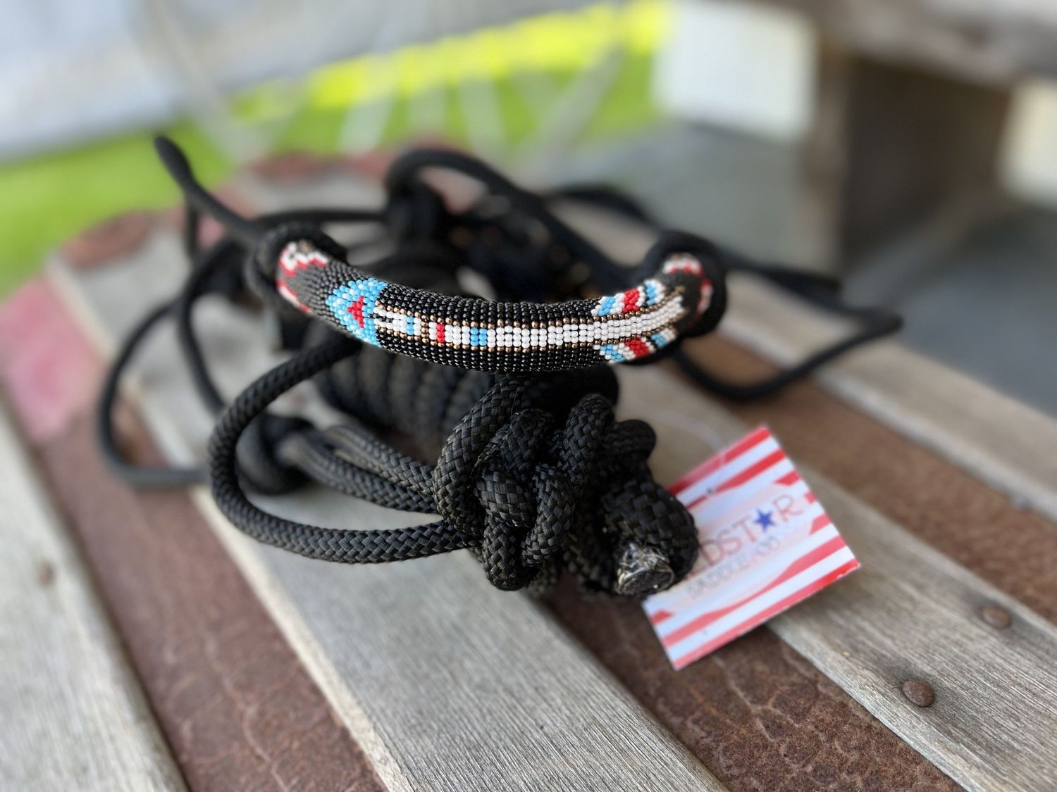 Wild Star Rope Halter with Beaded Nose