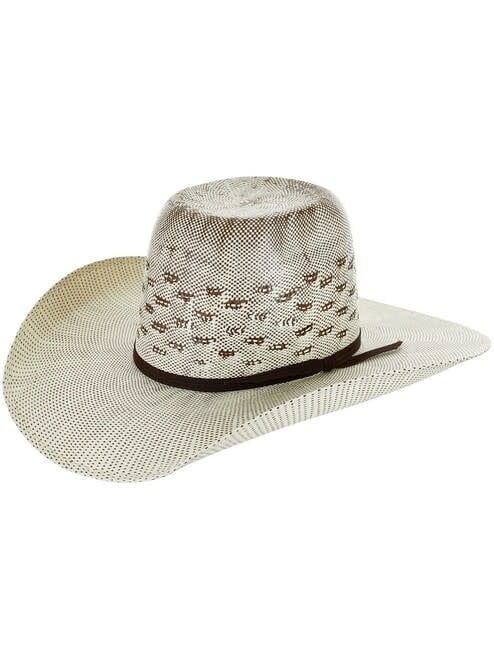 Resistol Everett Straw Hat, Natural/Black