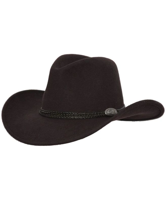 Outback Shy Game Crushable Wool Hat, Brown
