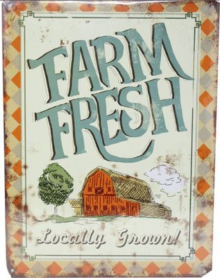 Various Metal Farm Signs