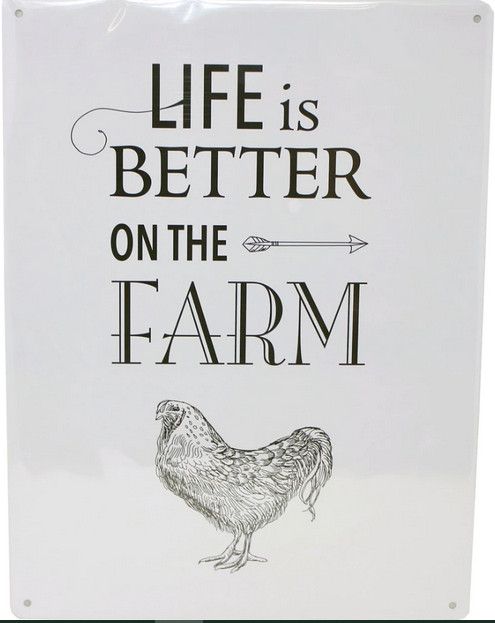 Various Metal Farm Signs