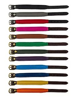 Bracelet - Padded Leather with Engraved Plate