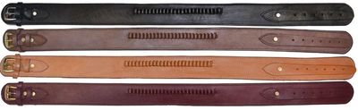 Cartridge Holster Belt .45 Cal - Smooth Leather