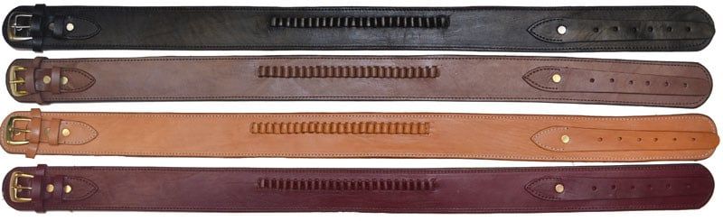 Cartridge Holster Belt .45 Cal - Smooth Leather