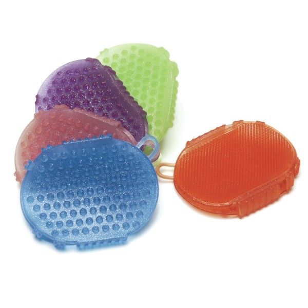 Gelly Glitter 2-Sided Scrubber, Color: Blue