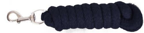 Cotton Lead With Bolt Snap - 3/4"x8'-1/2", Color: Black