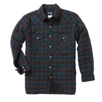 Men's Wrangler Lined Flannel Shirt - Assorted Plaids