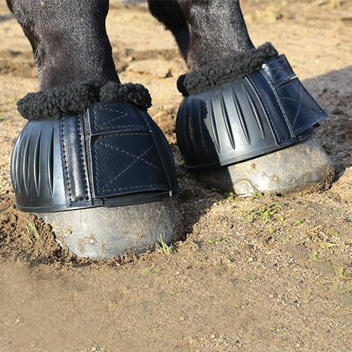 Intrepid Fleece Top Bell Boots Black