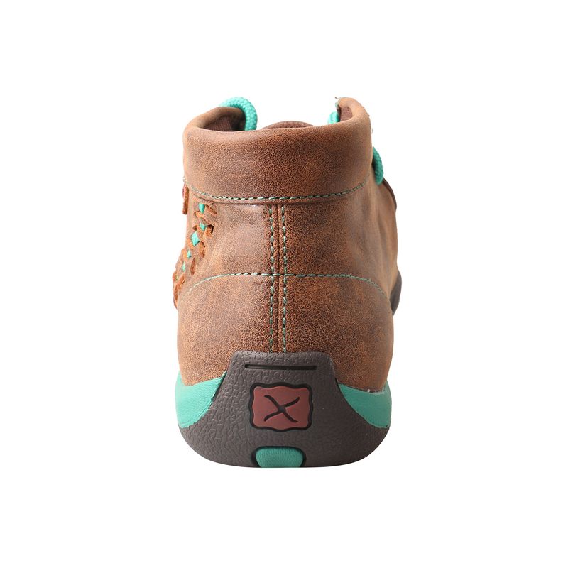 Women's Twisted X Chukka Driving Moc - Brown & Turquoise