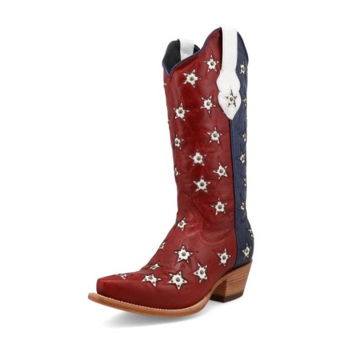 Women's Black Star Marfa - Red, White & Blue Western Boots