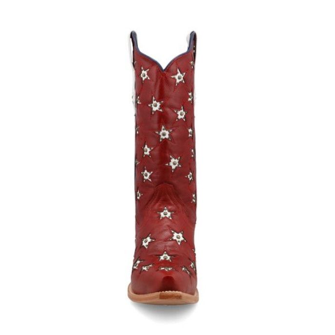 Women's Black Star Marfa - Red, White & Blue Western Boots