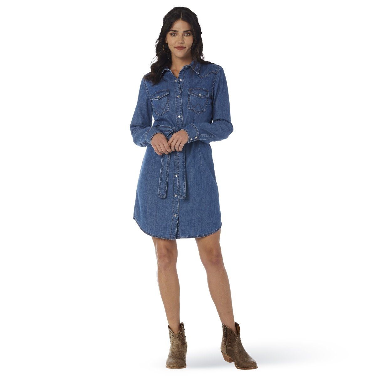 Women's Wrangler Denim Shirt Dress Women's Wrangler Denim Shirt Dress