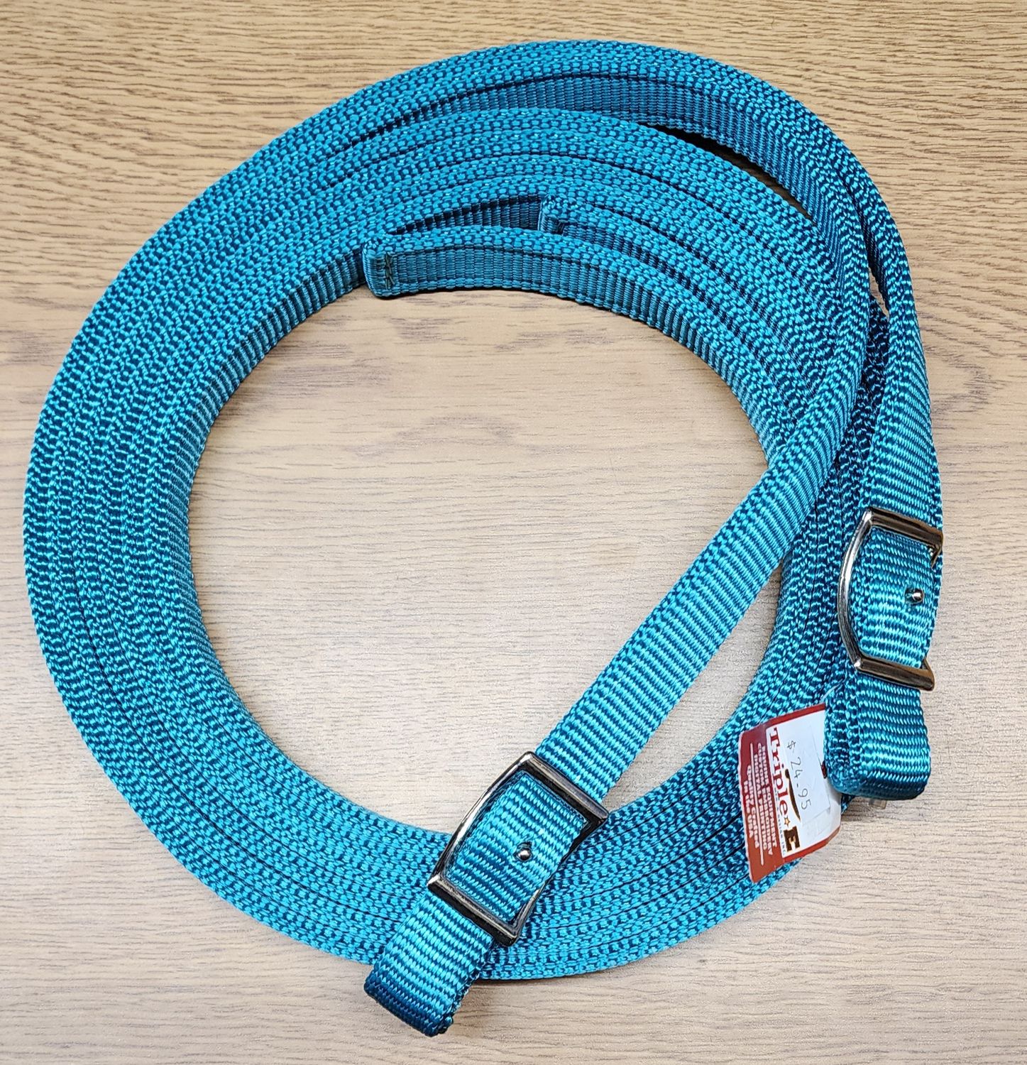 Nylon Split Reins 3/4" x 7'