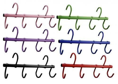 4-Prong Portable Tack Rack with Swivel Hooks