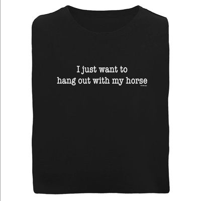 Children's Stirrups T-Shirt - "Hang Out with My Horse"