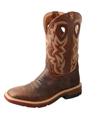 Men's Twisted X 12″ Alloy Safety Toe Western Workboot with CellStretch