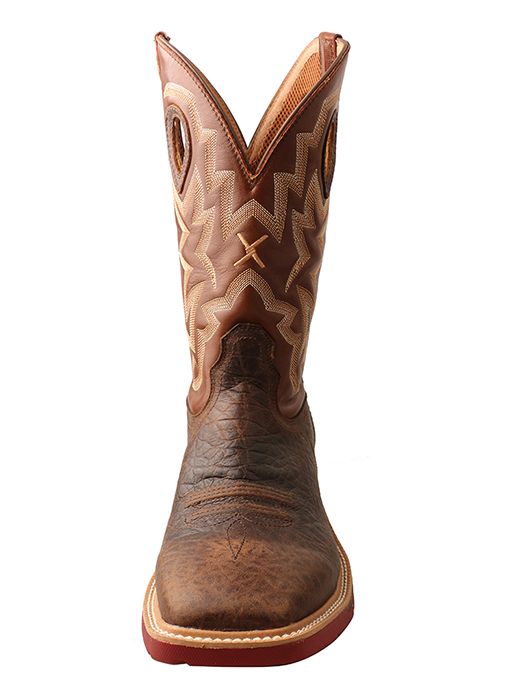 Men's Twisted X 12″ Alloy Safety Toe Western Workboot with CellStretch
