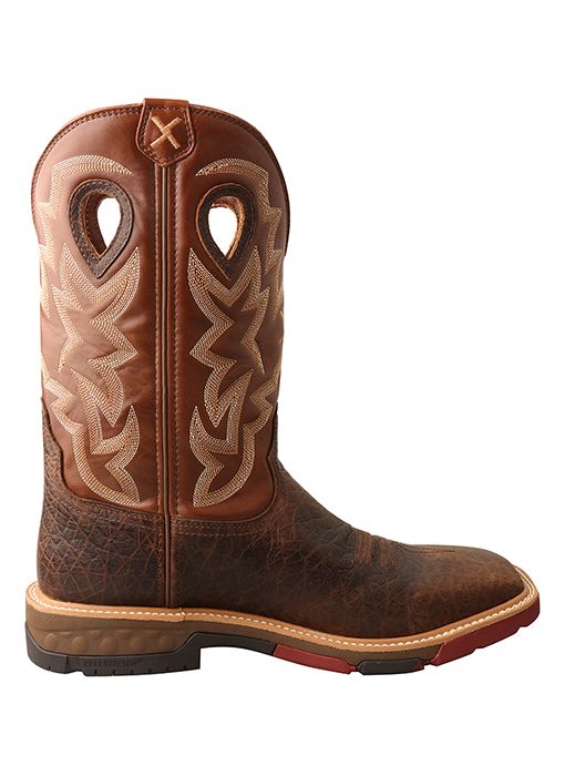 Men's Twisted X 12″ Alloy Safety Toe Western Workboot with CellStretch