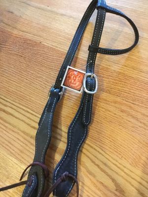 Circle L Scalloped One Ear Headstall - Horse Size