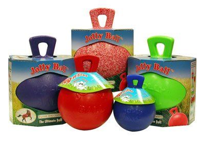 Jolly Ball Tug N Toss, Blue- 6”