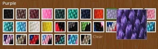 Nylon Split Reins with Poppers & Snaps - 7', Color: Purple