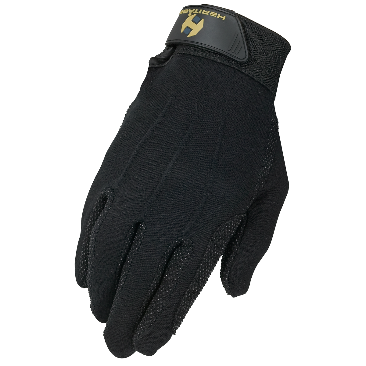 Heritage Cotton Grip Glove, Black