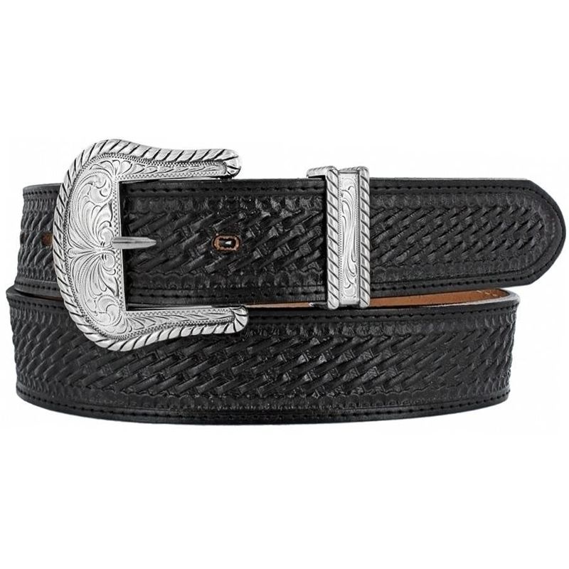 Adult - Justin Black Bronco Belt