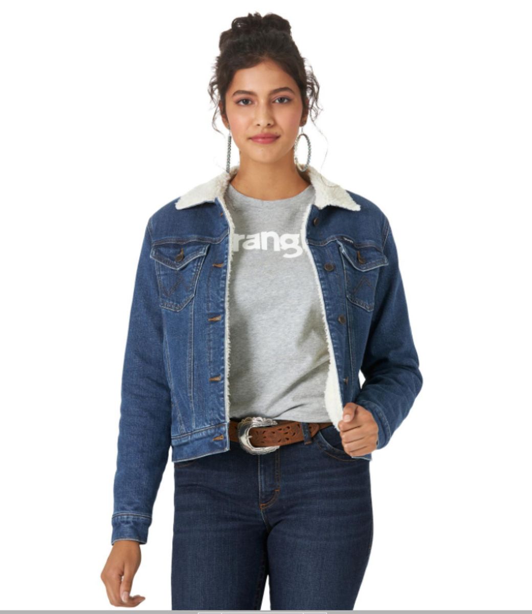 Women's Wrangler Sherpa Lined Denim Jacket