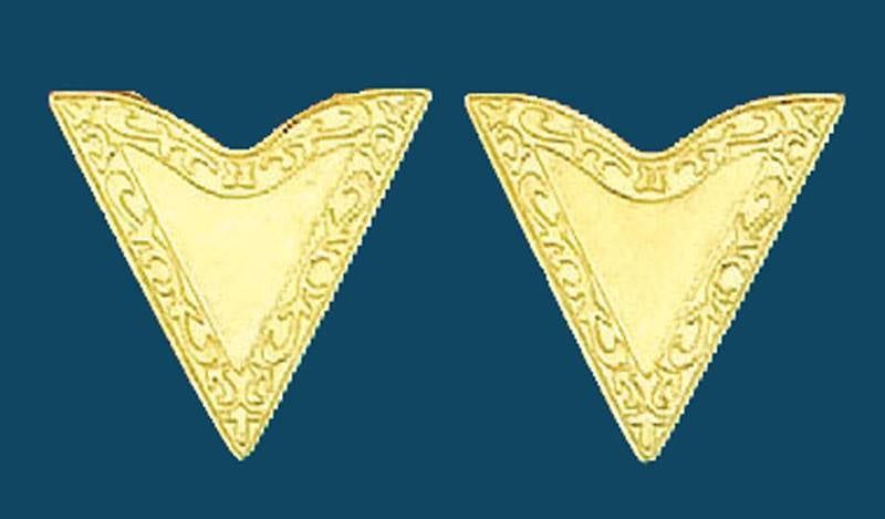 Collar Tips - Gold 1-1/4