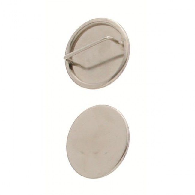 Nickel Rosette - Nickel Plated, 1 1/2