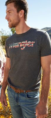 Men's Wrangler Red White & Blue T-Shirt