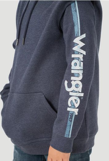 Boys' Wrangler Navy Heather Hoodie
